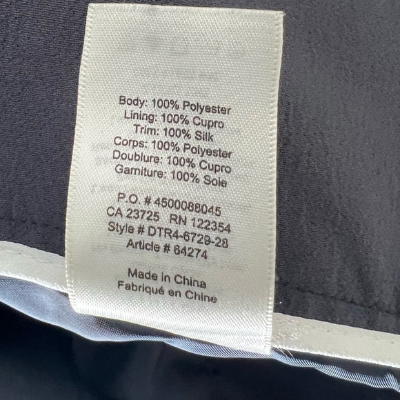 Aritzia Wilfred Geneva High Rise Tie Waist Straight Trouser Anke Pant Sz 2 - Picture 9 of 10